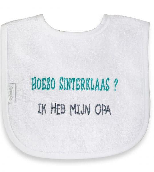 Slabbetje 'Hoezo Sinterklaas? Ik heb mijn opa
